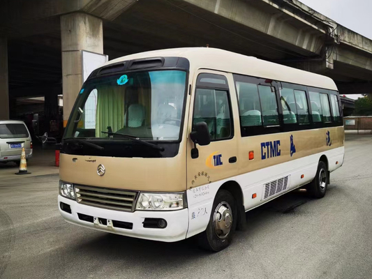 moteur diesel de Yuchai 90kw 2015-2017 d'or d'entraîneur de 22seats Dragon Used Coaster Bus Mini