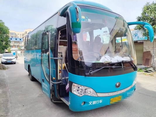 Suspension de ressort de plat du moteur diesel 35seater de Yutong ZK6808 d'autobus d'occasion