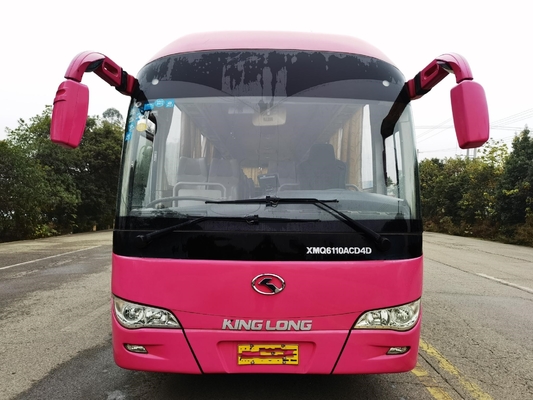 L'entraîneur Second Hand Kinglong a employé la porte moyenne de passager de disposition des sièges 2+3 de l'autobus XMQ6110ACD4D 56