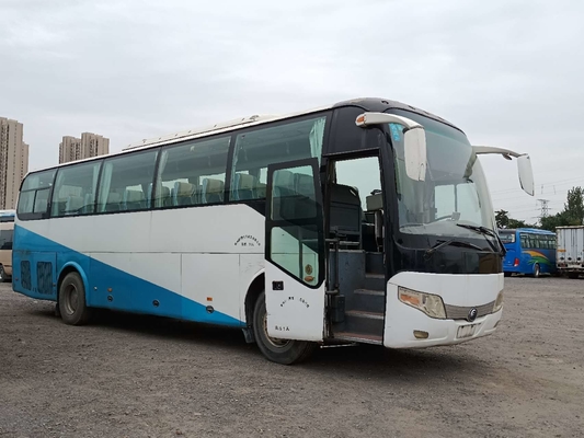 La couleur blanche du bus touristique 51seats d'occasion a utilisé le moteur ZK6110 de Yuchai d'autobus de Yutong