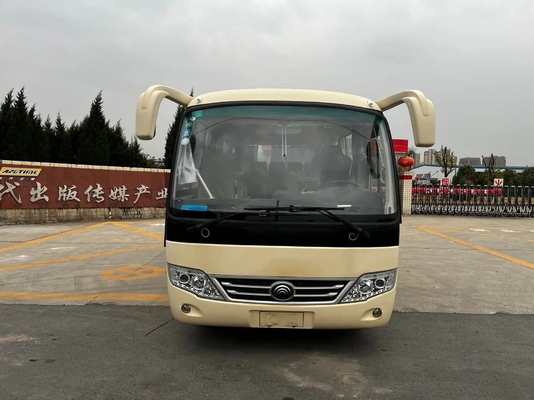 Mini Coach Front Engine utilisé 19 pose l'autobus ZK6609D de Yutong d'occasion de climatiseur de moteur diesel