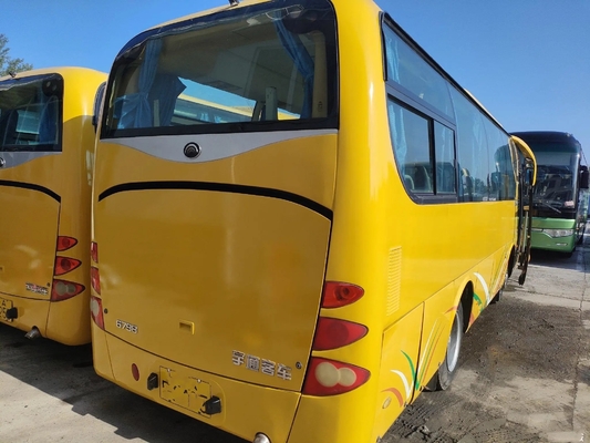 30 sièges ont utilisé occasion jaune Yutong ZK6798 de moteur de Yuchai de couleur d'entraîneurs de passager