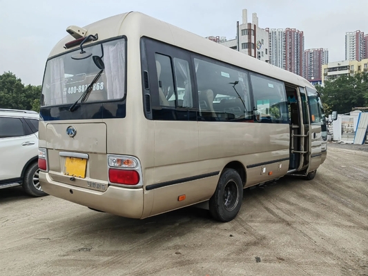 la 2ème main Mini Bus 15 pose la porte d'oscillation externe Champagne Color 7 mètre le bus touristique d'Ankai HFF6701