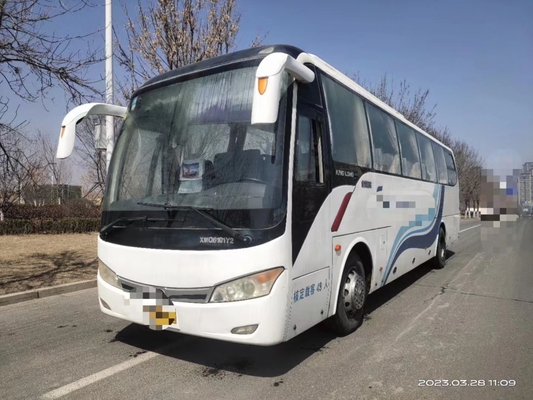 2ème autobus de main 10,5 mètres scellant l'autobus XMQ6101 de Kinglong utilisé par climatiseur moyen de sièges de la porte 47 de passager de fenêtre