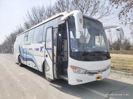 2ème autobus de main 10,5 mètres scellant l'autobus XMQ6101 de Kinglong utilisé par climatiseur moyen de sièges de la porte 47 de passager de fenêtre
