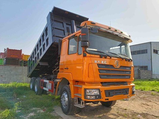 la 2ème cabine de toit plat de camion de main 8,7 mètres rapidement de boîte de vitesse 380hp 6×4 a utilisé le camion à benne basculante de SHACMAN De LONG F3000