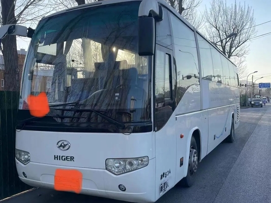 EURO utilisé IV d'autobus de passager 53 moteur du climatiseur 330hp de sièges 12 mètres main KLQ6129 de couleur blanche de 2ème