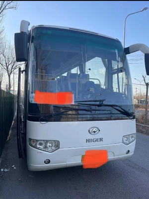 EURO utilisé IV d'autobus de passager 53 moteur du climatiseur 330hp de sièges 12 mètres main KLQ6129 de couleur blanche de 2ème