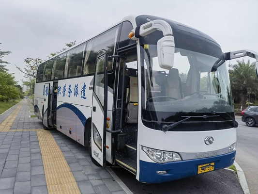 2ème autobus de main portes à deux battants de 2016 ans 47 cylindres Kinglong utilisé par LHD/RHD XMQ6117 du moteur 6 de Yuchai de sièges