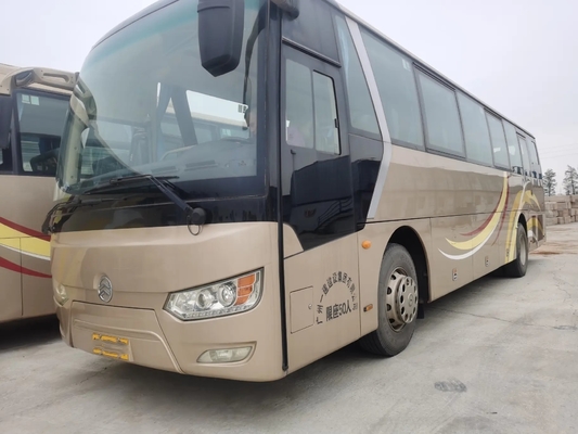 Le moteur 245hp de Weichai de sièges de l'autobus 50 de moteur diesel a employé la porte simple d'or de ressort lame du dragon XML6112 avec l'a/c