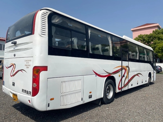 Autobus et entraîneur utilisés Luggage Compartment 2 portes 53 sièges scellant la fenêtre avec autobus KLQ6129 d'entraînement de main gauche d'a/c un plus haut