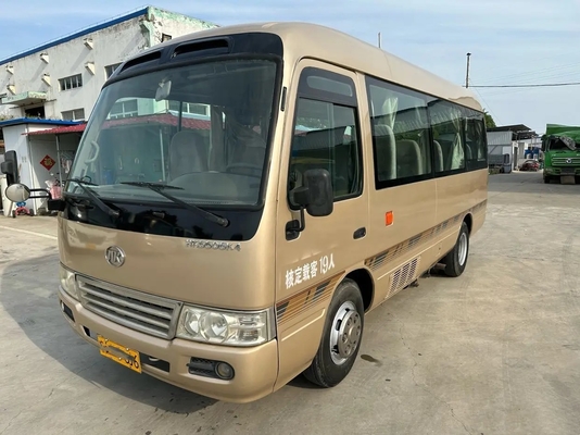 L'EURO utilisé IV de marchands de minibus 19 sièges Champagne Color Yuchai Engine 6 mètre l'autobus utilisé HK6606 d'Ankai de porte se pliante