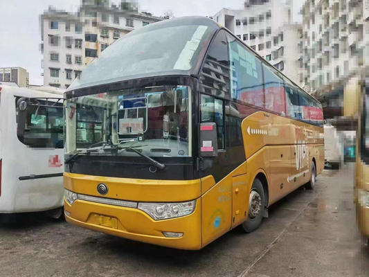 le 2ème autobus de main deux morceaux de Front Windshield 39 mètres USD longs Yutong du moteur 12 de Weichai de sièges transportent ZK 6122