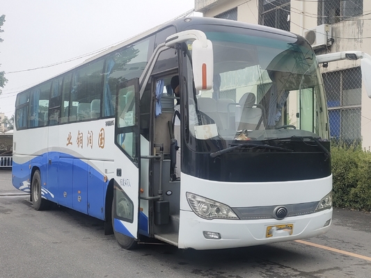 Autobus de luxe utilisés 47 sièges 2 portes de passager 11 mètres de main rare longue jeune Tong Bus ZK6117 du moteur a/c 2ème
