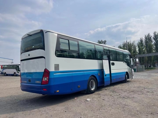Autobus moyen utilisé ZK6122 de Yutong de main du porte-bagages LHD/RHD 2ème de porte du moteur 336hp de Weichai de sièges de l'autobus 32 de voyage