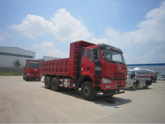 La benne basculante utilisée camion les cylindres plats FAW Tipper Truck RHD de la norme d'émission de l'EURO II de cabine de mode d'entraînement 6×4 6