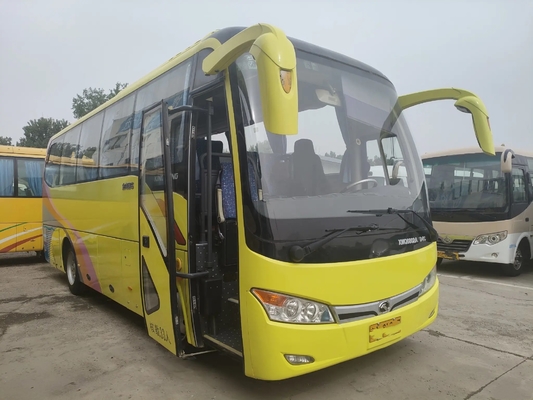 Mini Coach utilisé autobus XMQ6802 de Kinglong de main de porte de 2015 sièges de l'an 33 2ème de bagage de compartiment de fenêtre simple de cachetage