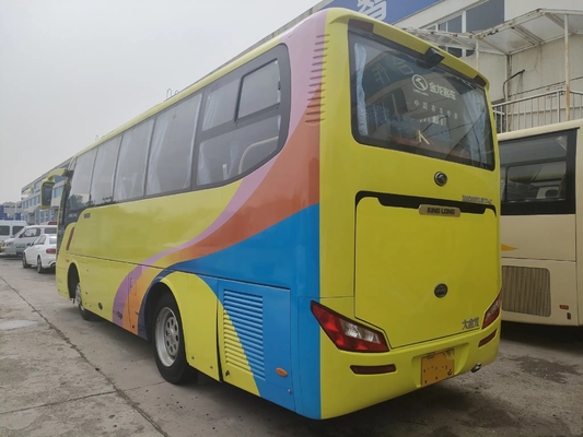 Mini Coach utilisé autobus XMQ6802 de Kinglong de main de porte de 2015 sièges de l'an 33 2ème de bagage de compartiment de fenêtre simple de cachetage