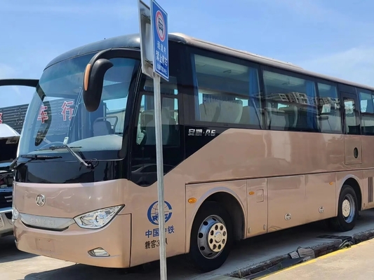 Autobus diesel utilisés sièges de la norme d'émission de l'EURO IV de 2015 ans 35 scellant la fenêtre Champagne Color Ankai Bus HFF6859
