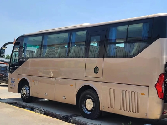 Autobus diesel utilisés sièges de la norme d'émission de l'EURO IV de 2015 ans 35 scellant la fenêtre Champagne Color Ankai Bus HFF6859