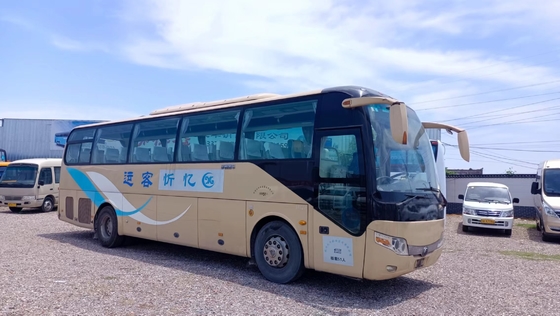 Climatiseur utilisé de sièges de la couleur 51 de rose d'autobus de voyage 11 mètres de grande de bagage main Yutong ZK6110 de compartiment 2ème