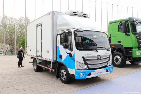 Véhicule à énergie neuve bon marché Foton camion réfrigéré 18 cube hybride gazo-électrique