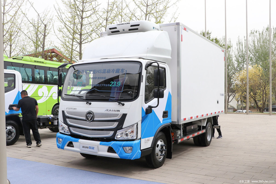 Véhicule à énergie neuve bon marché Foton camion réfrigéré 18 cube hybride gazo-électrique
