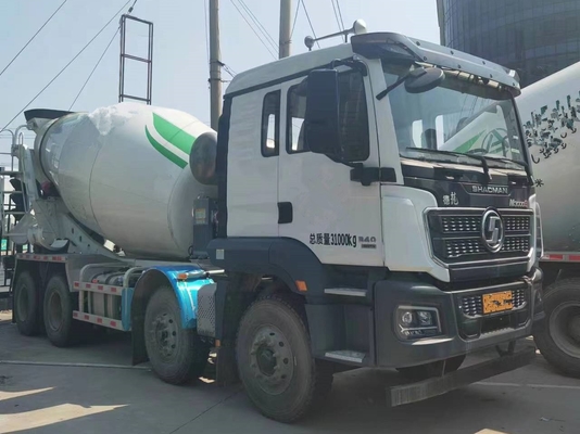 Shacman camion de ciment d'occasion 8*4 mode de conduite 12 cube Euro 5 toit plat