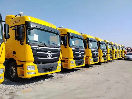 Nouveaux camions tracteurs 6*4 Foton GTL Cheval 510 chevaux Couleur jaune 10 pneus automatique 2021 Année