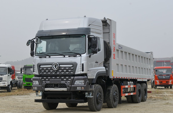 Vente de remorque pour camions à ordures Dongfeng 8x4 à bascule 600 ch moteur Cummins 6 cylindres manuel