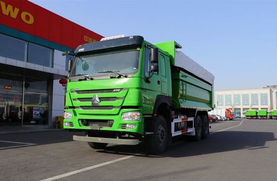 Moteur de camion chinois 400 Weichai Moteur 6×4 Howo Dumper Truck Leaf Spring 10 roues Transport routier