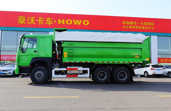 Moteur de camion chinois 400 Weichai Moteur 6×4 Howo Dumper Truck Leaf Spring 10 roues Transport routier