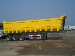 3 remorques de camion utilisées par axes, remorque utilisée de verseur avec la charge utile de 45 tonnes