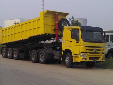 3 remorques de camion utilisées par axes, remorque utilisée de verseur avec la charge utile de 45 tonnes
