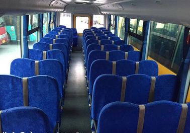 Vieil autobus scolaire jaune de DONGFENG, grand modèle utilisé de l'autobus LHD d'entraîneur avec 56 sièges