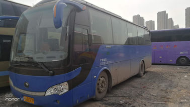 Les sièges de luxe bleus ont utilisé des autobus 39 Seaters de Yutong moteur diesel de Yuchai de 2010 ans