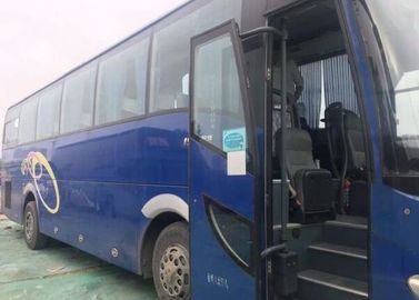 Taille d'autobus de la bonne condition 3600mm de sièges de l'autobus 51 d'entraîneur utilisée par couleur bleue de marque de Sunlong