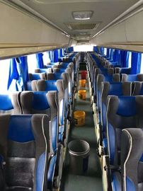 Grands axes commerciaux utilisés de double de dos de diesel de sièges de l'autobus 71 de moteur fort avec le C.A. de deux étages