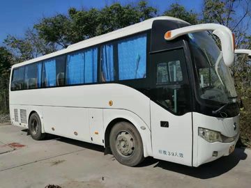 La 2ème bonne condition d'autobus de main de couleur blanche 2010 ans 39 pose le modèle de Yutong 6908