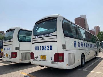 2012 autobus ZK6110 de main de ressort des sièges LHD de Yutong 51 d'an 2ème avec la couleur blanche