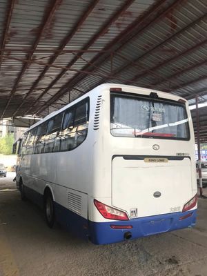 Autobus de main de Sencond de bus touristique utilisé par marque de Kinglong XMQ6898 39seats avec la bonne condition bleue et blanche de moteur d'arrière à C.A. de couleur