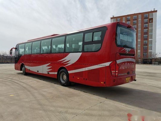 ZK6122 a utilisé l'entraîneur que Bus Yutong Brand 55 pose 2017 sièges en acier du châssis VIP de bas moteur arrière de kilomètre