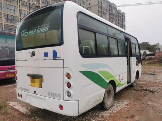 Yutong utilisé transporte Zk6609d1 19 pose le moteur 85Kw de Yuchai a employé le kilomètre de Mini Bus Single Door Low