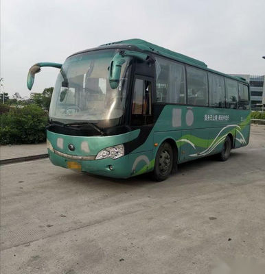 Le bus touristique utilisé Yutong ZK6858 34 pose la suspension en acier Yuchai 162kw d'air de châssis