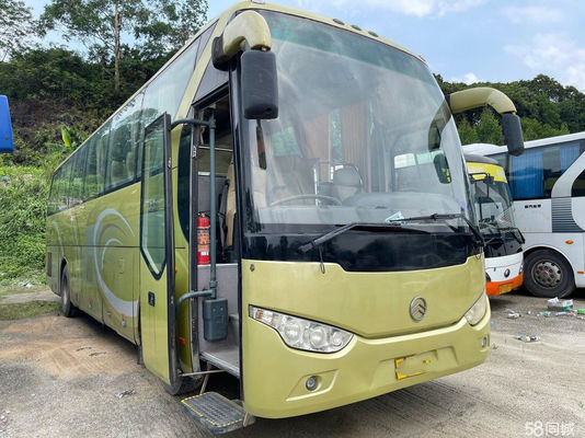 Dragon Used Coach Bus d'or 47 portes simples de l'euro III en acier de châssis de moteur de Hino J08E de sièges