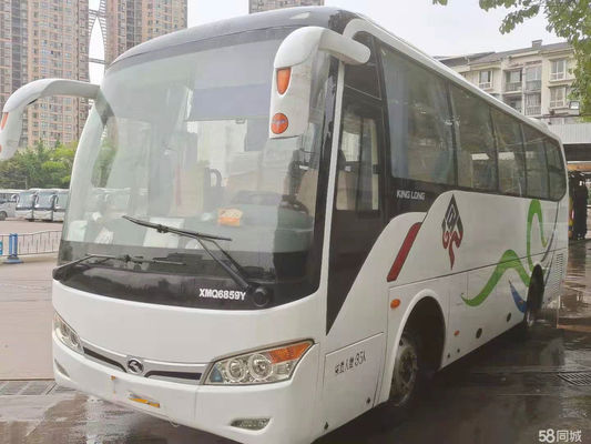 Euro arrière utilisé III de moteur de porte simple de bus touristique utilisé par châssis en acier de l'autobus XMQ6859 35Seats de Kinglong