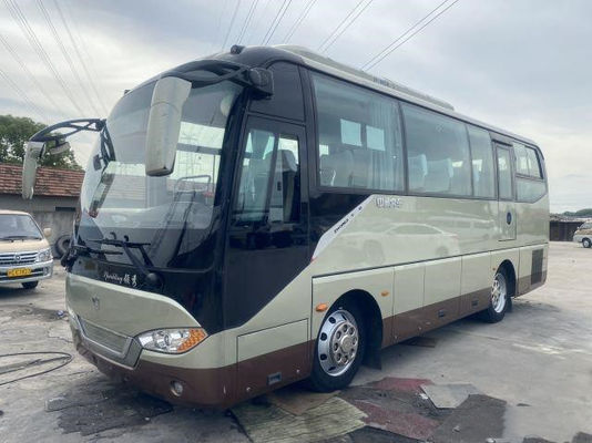 Autobus utilisé 2+2layout de capacité de nouveaux sièges de moteur d'arrière de Yuchai de châssis d'airbag de la marque 35seats de Zhongtong de bus touristique grand