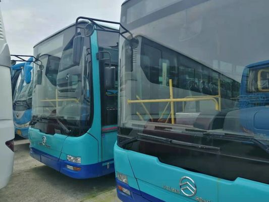 Les sièges d'or utilisés du dragon 45 de marque d'autobus de ville ont employé les portes à deux battants en acier d'autobus de moteur diesel de châssis de bus touristique