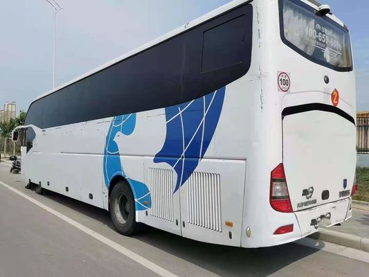 Châssis en acier utilisé de porte simple de l'autobus ZK6127 d'occasion de moteur d'arrière de Weichai de sièges de l'autobus 55 de Yutong