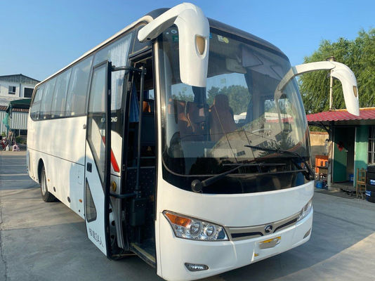 Bus touristique utilisé Kinglong XMQ6802 utilisé l'euro de moteur de Yuchai de sièges de l'autobus 34 5 châssis en acier de haute qualité